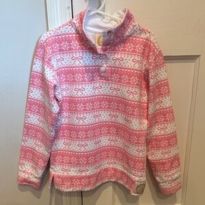 The Beaufort Bonnet Company Pendletons Popped Collar Frosty Fairisle (Pink)